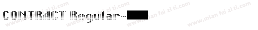 CONTRACT Regular字体转换